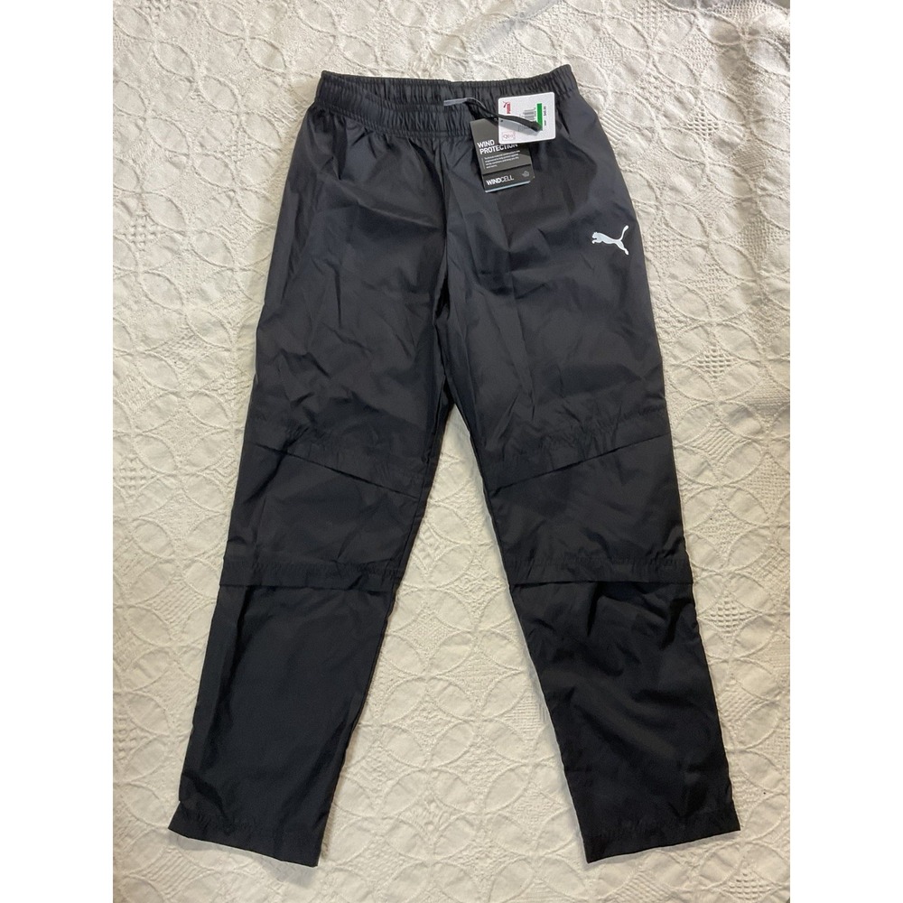 Brand New Puma Juniors Size Large Black Liga Training Windbreaker Pants Windcell